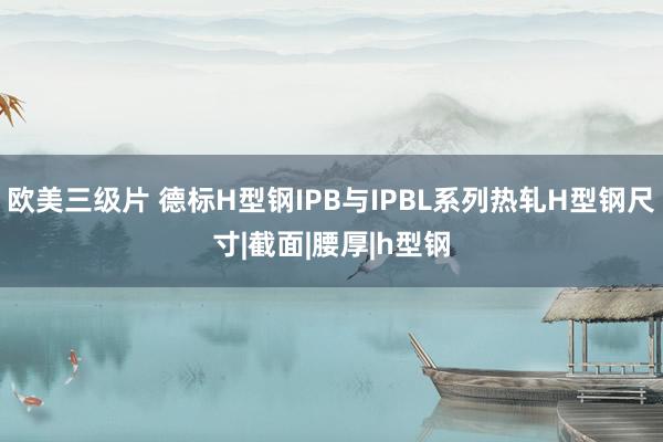 欧美三级片 德标H型钢IPB与IPBL系列热轧H型钢尺寸|截面|腰厚|h型钢